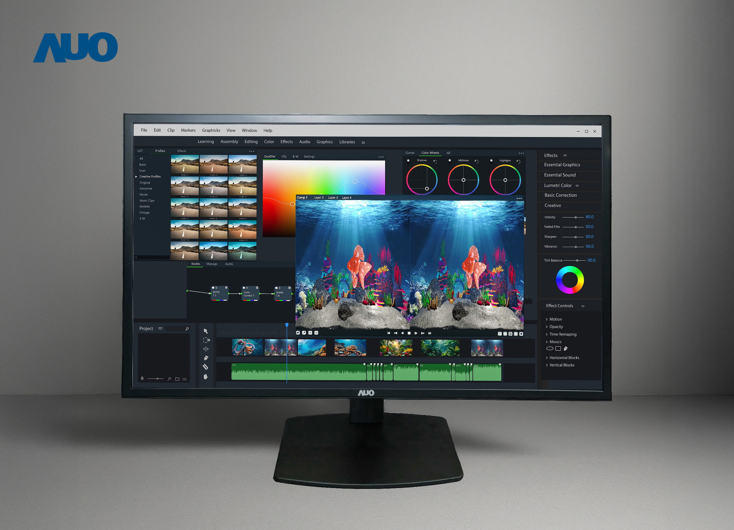 友達開發32吋2D/3D專業桌上型顯示器，擁有8K4K超高解析度，並以低串擾演算法優化3D顯示效果，搭載自動眼球追蹤功能，能即時調整3D圖像，進行即時2D與3D無縫共存視窗，提供圖像設計工作者突破二維介面的嶄新工作氛圍與效率