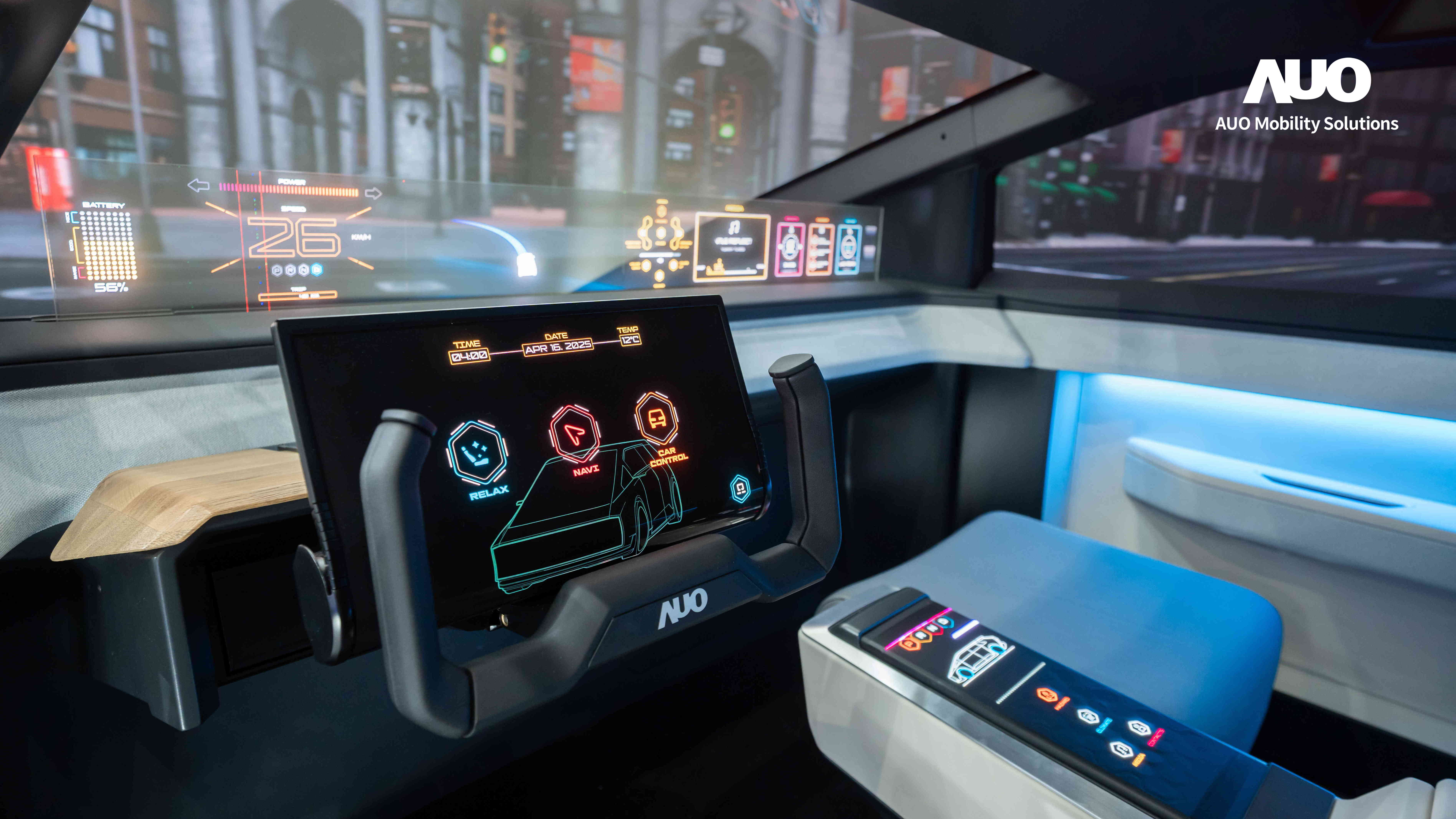 友達智慧移動致力於提供創新智慧車艙解決方案，透過顯示技術、運算平台與車聯網核心應用，打造沉浸、智慧且永續的座艙體驗與延伸智慧移動服務，滿足全球OEM客戶與使用者的多元需求